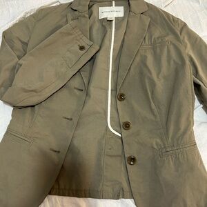 Banana Republic Petite Green/Tan Women's Jacket